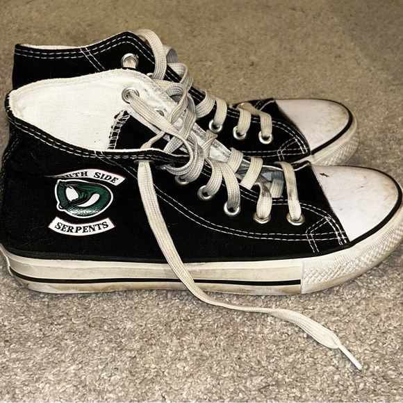 Riverdale South Side Serpents Shoes Canvas Sneakers Fashion Shoes - Picture 2 of 11